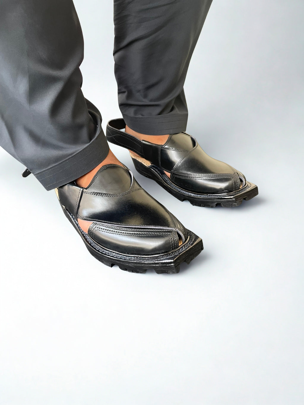 NOROZI  Medicated Chappal (BLACK)